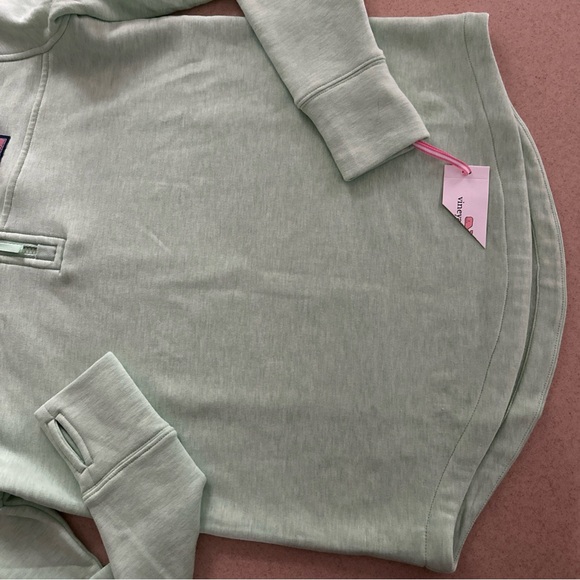 Vineyard Vines Shep Shirt 3/4 Zip Sweatshirt Green Women’s XS NWT - Picture 5 of 8